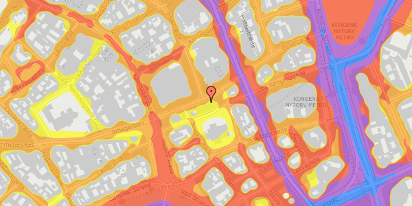 Trafikstøjkort på Østergade 47, 2. , 1100 København K