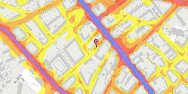 Trafikstøjkort på Liflandsgade 10, 2300 København S