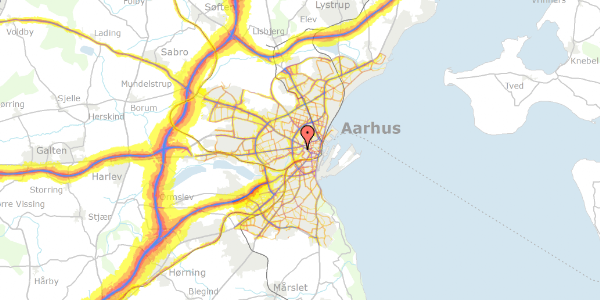 Trafikstøjkort på Ceres Allé 3, kl. , 8000 Aarhus C