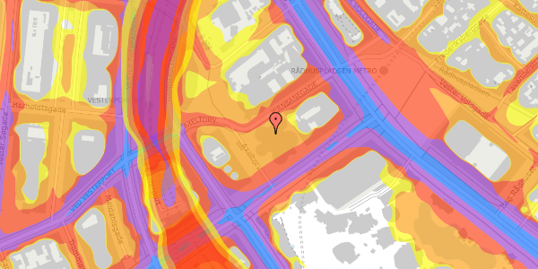 Trafikstøjkort på Axeltorv 2H, 1609 København V