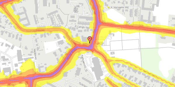 Trafikstøjkort på Holme Byvej 13, st. , 8270 Højbjerg