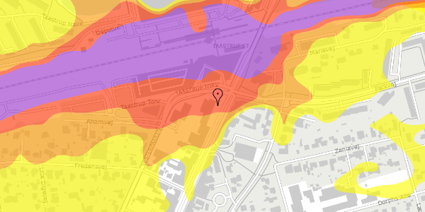 Trafikstøjkort på Taastrup Hovedgade 50, 2630 Taastrup