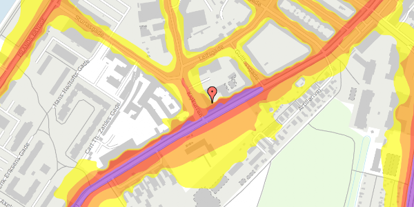 Trafikstøjkort på Kigkurren 5, kl. , 2300 København S