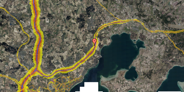 Trafikstøjkort på Løgten Østervej 60, 8541 Skødstrup