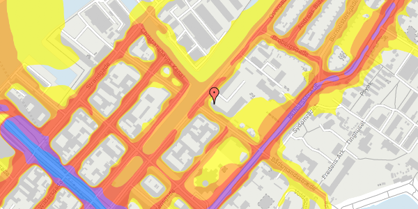 Trafikstøjkort på Overgaden Oven Vandet 58A, st. , 1415 København K