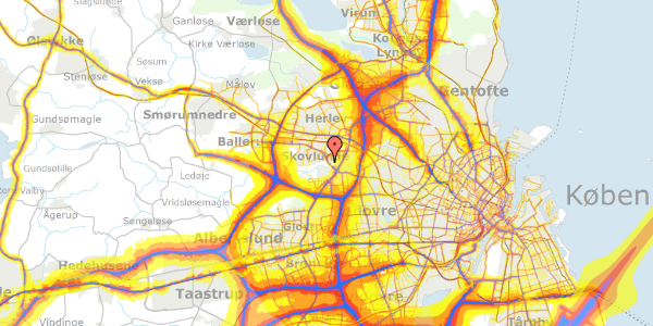 Trafikstøjkort på Øster Hanevad 16, 2740 Skovlunde