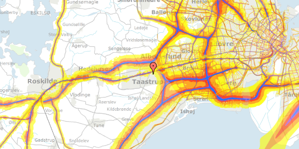 Trafikstøjkort på Taastrup Hovedgade 81, 2630 Taastrup