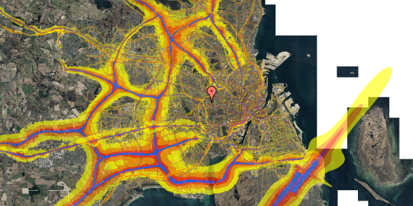 Trafikstøjkort på Marguerite Vibys Plads 10, 3. mf, 2000 Frederiksberg