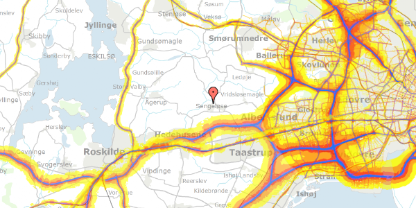 Trafikstøjkort på Kirkestien 52, 2630 Taastrup