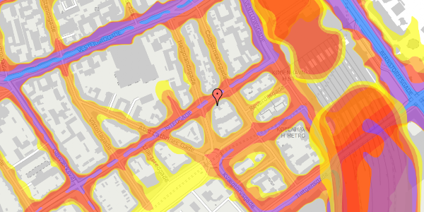 Trafikstøjkort på Istedgade 9, 1650 København V