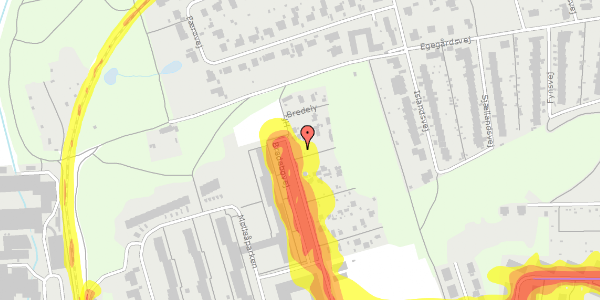 Trafikstøjkort på Hf. Bredely 26, 2800 Kongens Lyngby