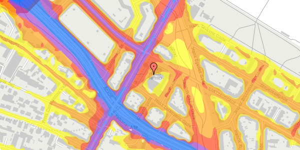 Trafikstøjkort på Nuuks Plads 2, 6. , 2200 København N