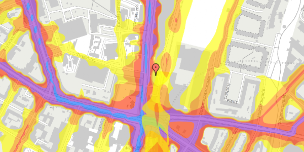 Trafikstøjkort på Lygten 2C, 4. th, 2400 København NV