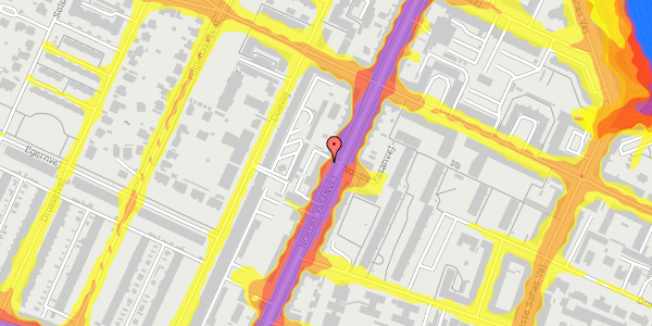 Trafikstøjkort på Nordre Fasanvej 117, 2000 Frederiksberg