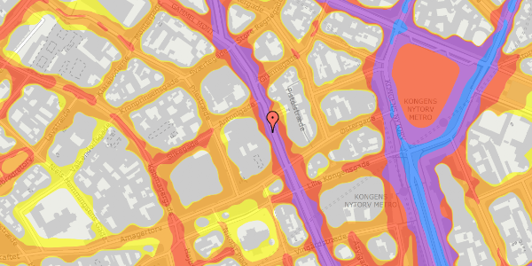 Trafikstøjkort på Kristen Bernikows Gade 9, 1105 København K