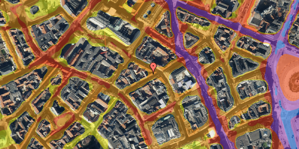 Trafikstøjkort på Kronprinsensgade 13, 4. , 1114 København K