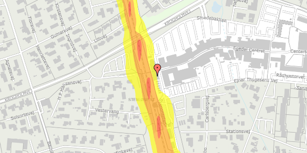 Trafikstøjkort på Egedal Centret 117, 1. , 3660 Stenløse