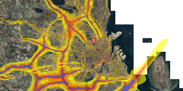 Trafikstøjkort på Glentevej 70A, st. th, 2400 København NV