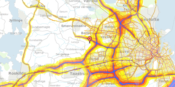 Trafikstøjkort på Hede Enge 47, 2765 Smørum