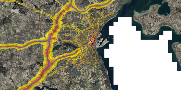 Trafikstøjkort på Max Müllers Gade 3, 8000 Aarhus C