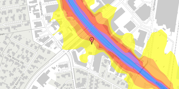 Trafikstøjkort på Lavhedevej 50, 7500 Holstebro