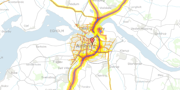 Trafikstøjkort på Plateauet 36, 1. 16, 9000 Aalborg