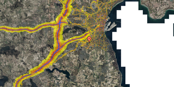 Trafikstøjkort på Rosenhøj Bakke 45, 3. th, 8260 Viby J