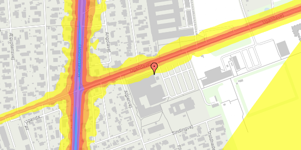 Trafikstøjkort på Ugandavej 111, st. 10, 2770 Kastrup