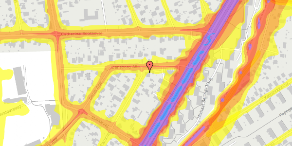 Trafikstøjkort på Dansborg Alle 5, 2650 Hvidovre