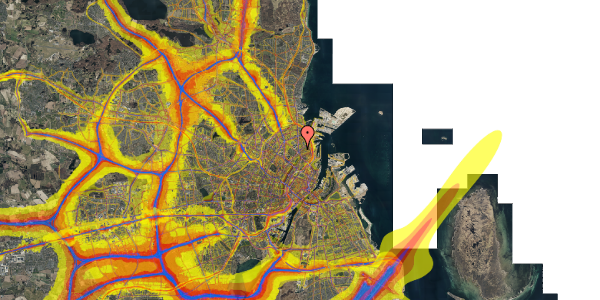 Trafikstøjkort på Østerbrogade 88E, 5. , 2100 København Ø