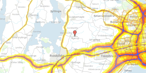 Trafikstøjkort på Tofteengen 18, 4000 Roskilde