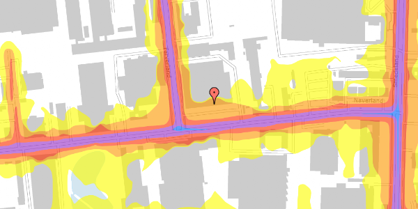 Trafikstøjkort på Naverland 8, 1. , 2600 Glostrup