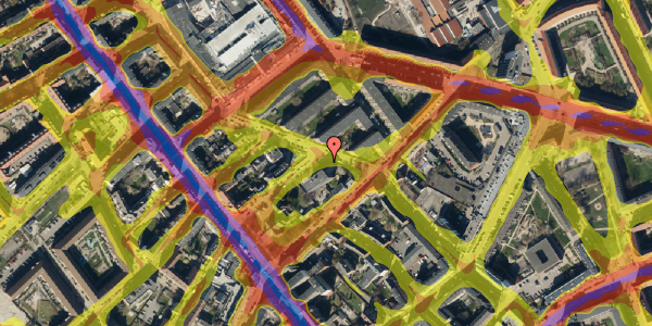 Trafikstøjkort på Reberbanegade 24, 3. 6, 2300 København S