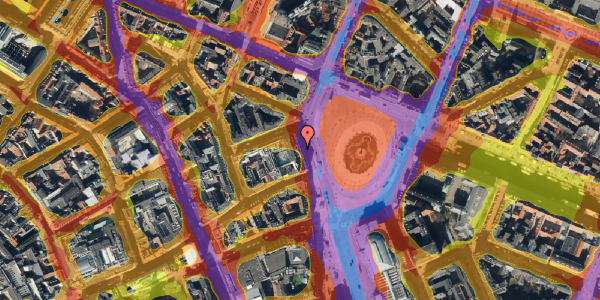 Trafikstøjkort på Kongens Nytorv 34, st. , 1050 København K