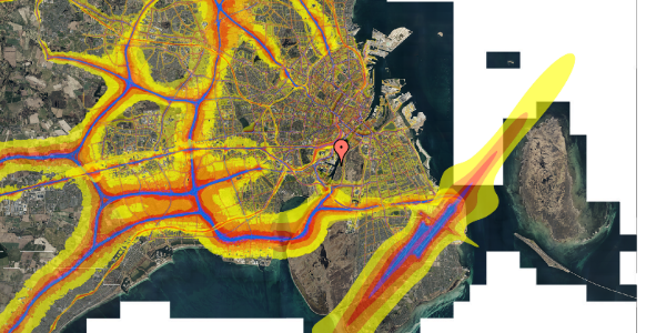 Trafikstøjkort på Cylindervej 25, 2. th, 2450 København SV