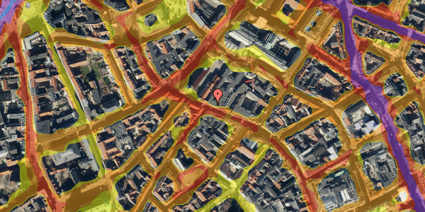 Trafikstøjkort på Købmagergade 50, 3. , 1150 København K