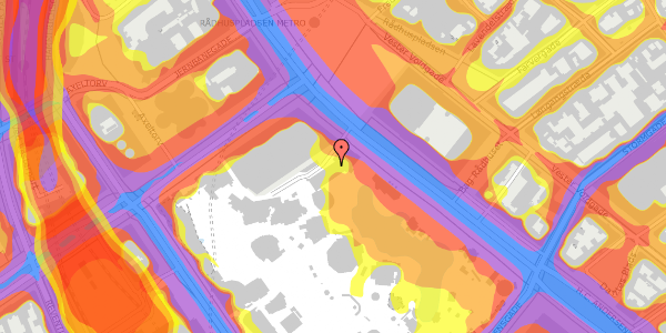 Trafikstøjkort på H.C. Andersens Boulevard 20, 1. , 1553 København V