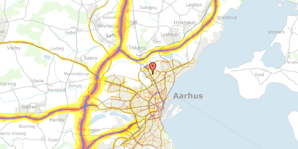 Trafikstøjkort på Dusager 12, 2. , 8200 Aarhus N