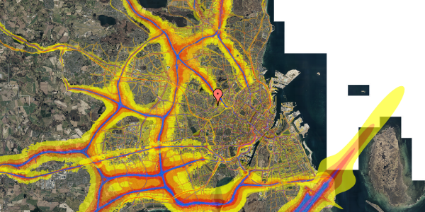 Trafikstøjkort på Ringholmvej 64, st. tv, 2700 Brønshøj