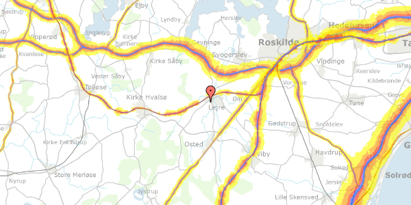 Trafikstøjkort på Bøgebakken 4, . 9, 4320 Lejre