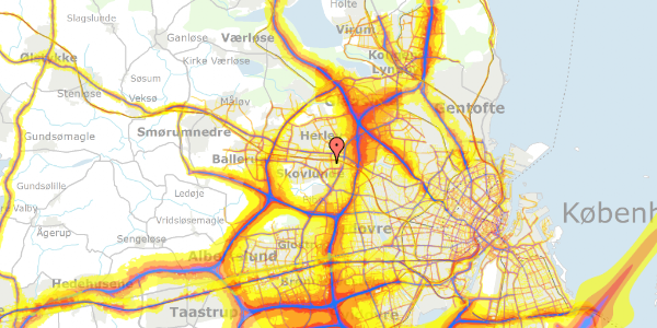 Trafikstøjkort på Knapholm 8, 1. , 2730 Herlev