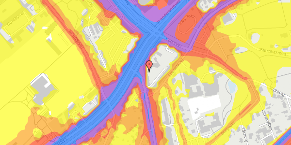 Trafikstøjkort på Holme Ringvej 148, 8260 Viby J