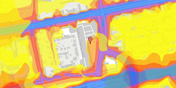 Trafikstøjkort på Glostrup Shoppingcenter 2, st. , 2600 Glostrup