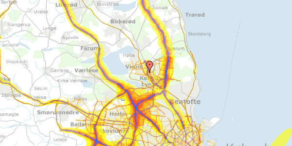 Trafikstøjkort på Irismarken 2, 1. 26, 2830 Virum