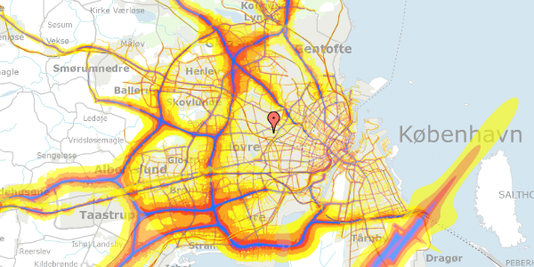 Trafikstøjkort på Børglumvej 5, 2720 Vanløse