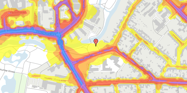 Trafikstøjkort på Nonnebakken 6, 5000 Odense C