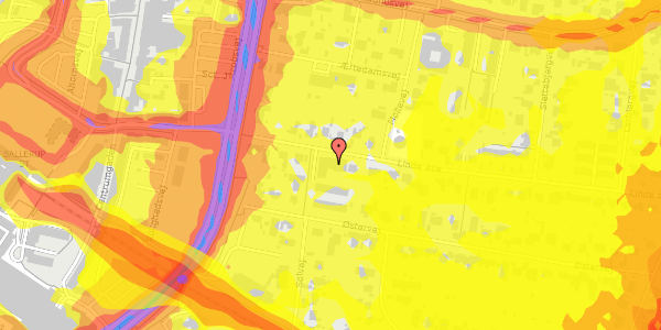 Trafikstøjkort på Linde Alle 18, 2750 Ballerup