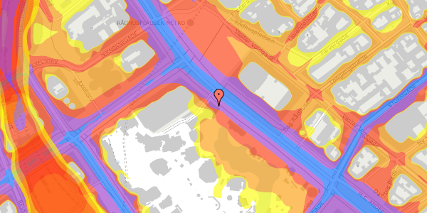 Trafikstøjkort på H.C. Andersens Boulevard 22, 1553 København V