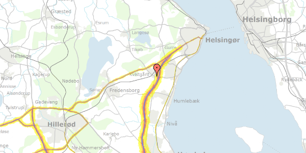 Trafikstøjkort på Lergravsvej 4G, 3490 Kvistgård