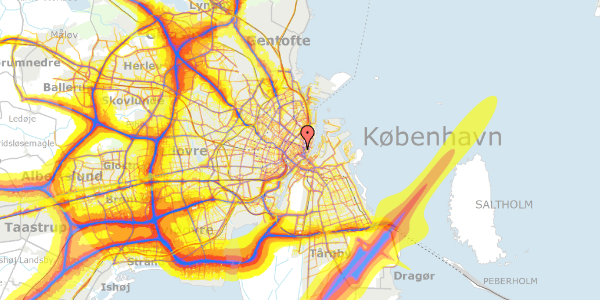 Trafikstøjkort på Pilestræde 10, 2. , 1112 København K